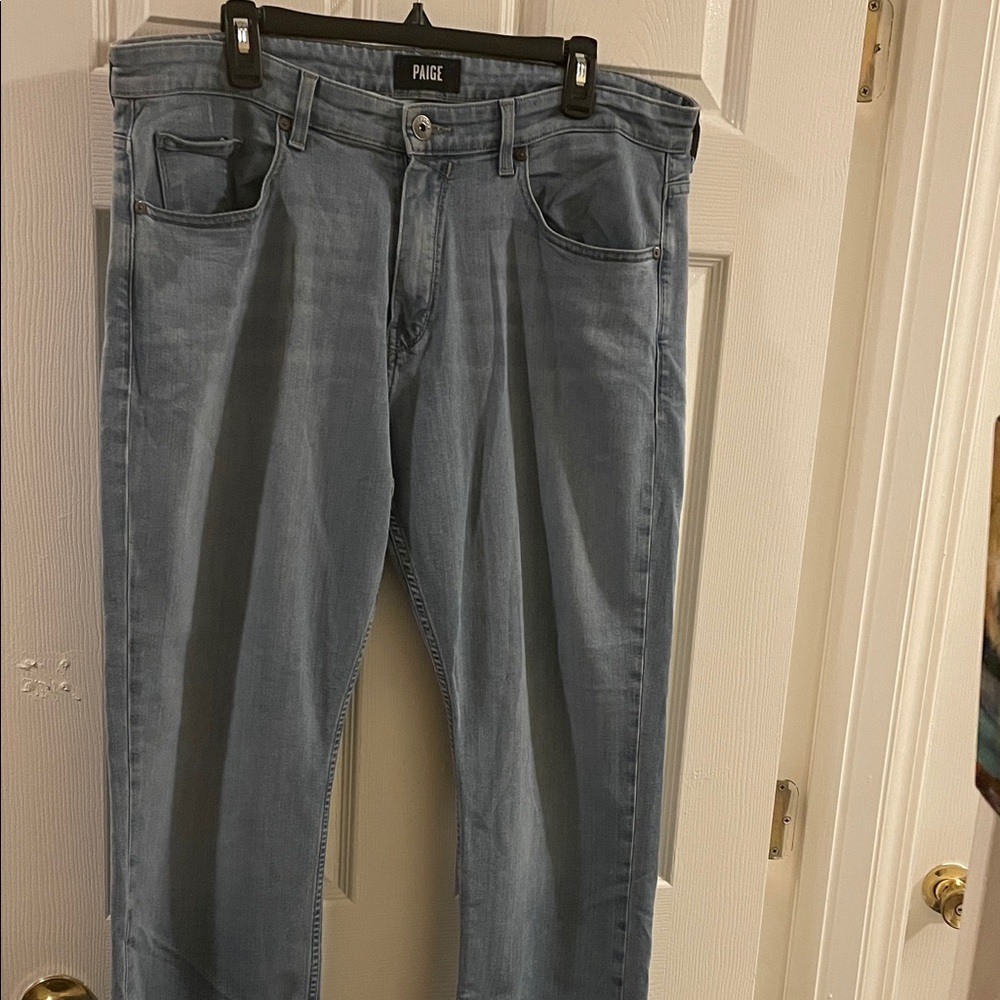 PAIGE Men's Size 38 Slim Jeans in Light Blue